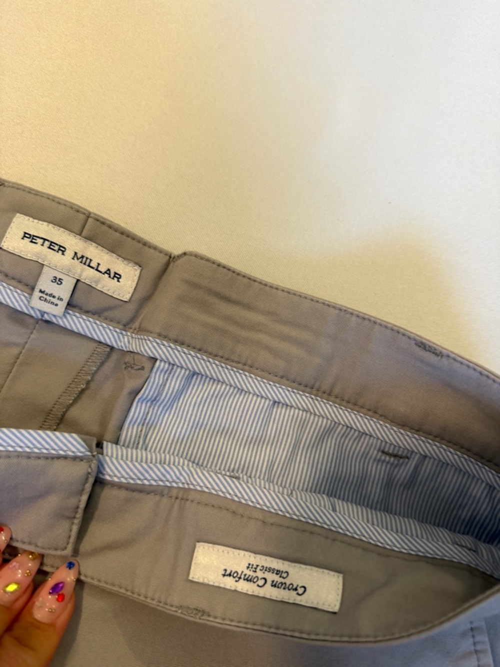 Peter Millar Crown Comfort Short in Mountain Grey SZ 35 - Picture 5 of 7